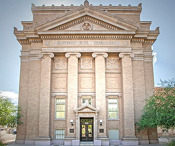 Detroit Masonic Temple Entrance
